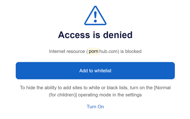 AlionWeb - 阻止恶意和其他网站截图2