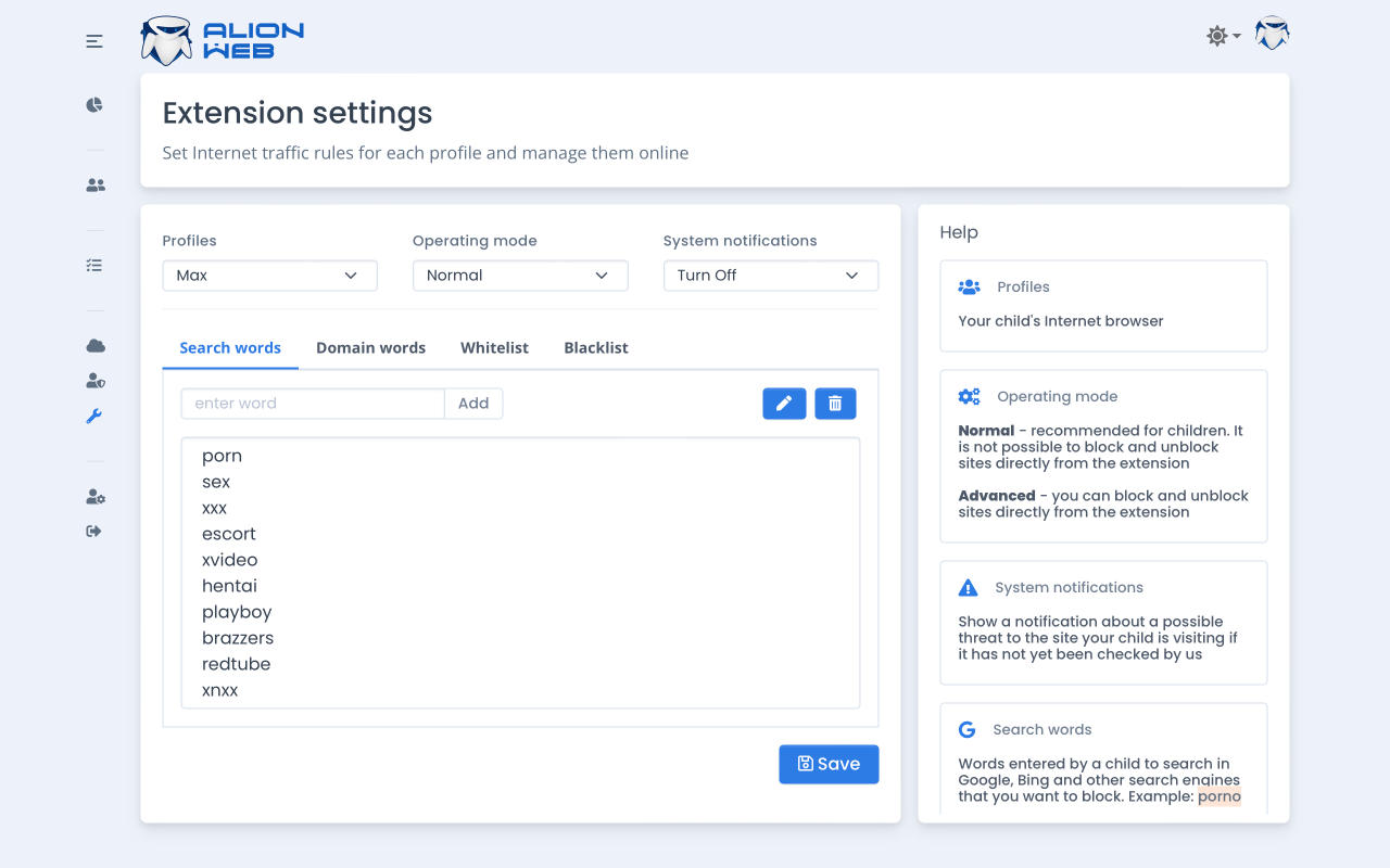 AlionWeb - 阻止恶意和其他网站截图5