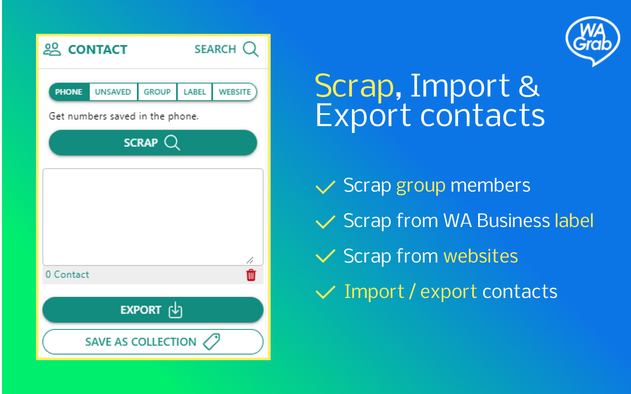 WAGrab - WhatsApp Marketing Selling Tools截图5