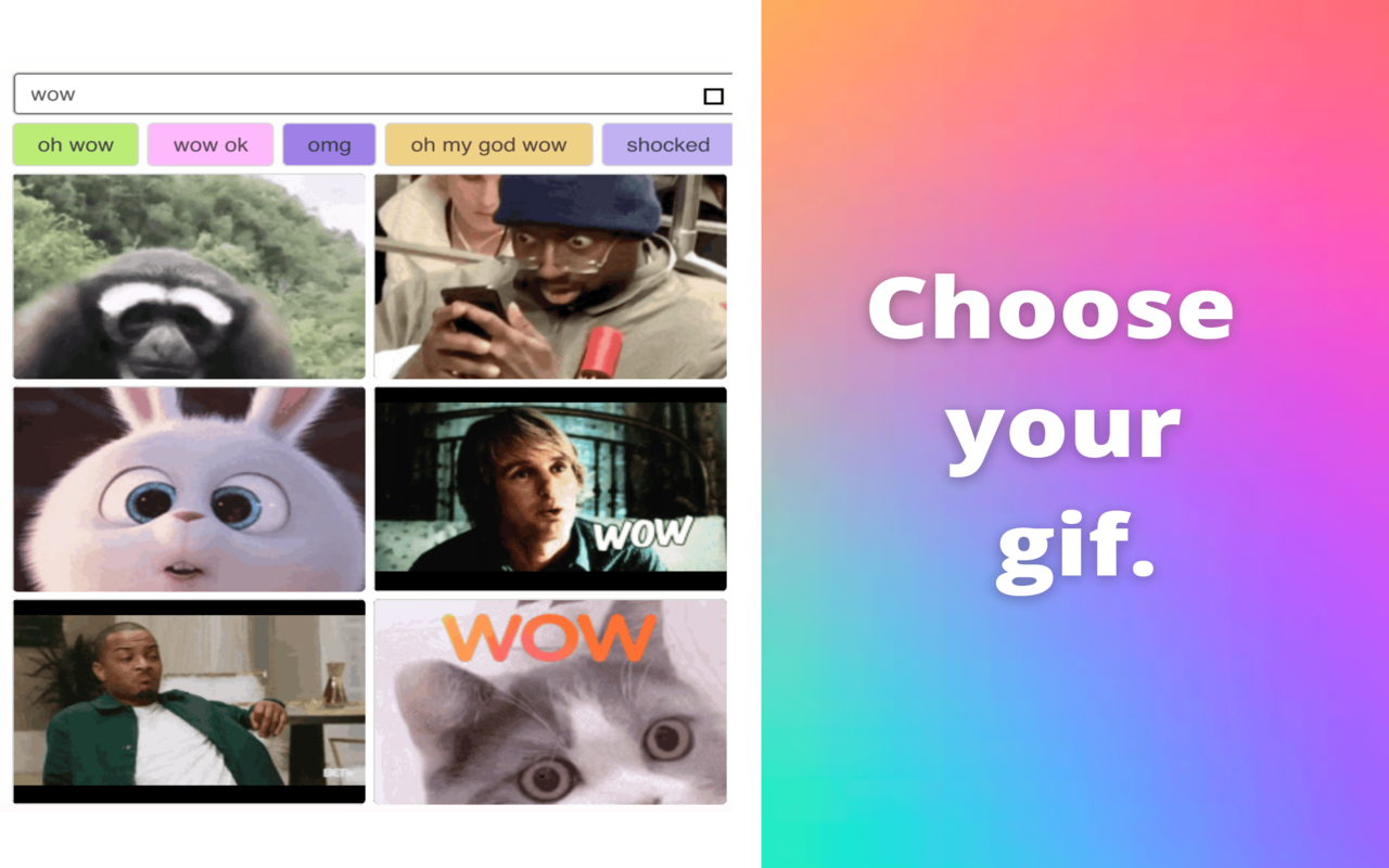 Unicat - LinkedIn GIF comment picker截图1