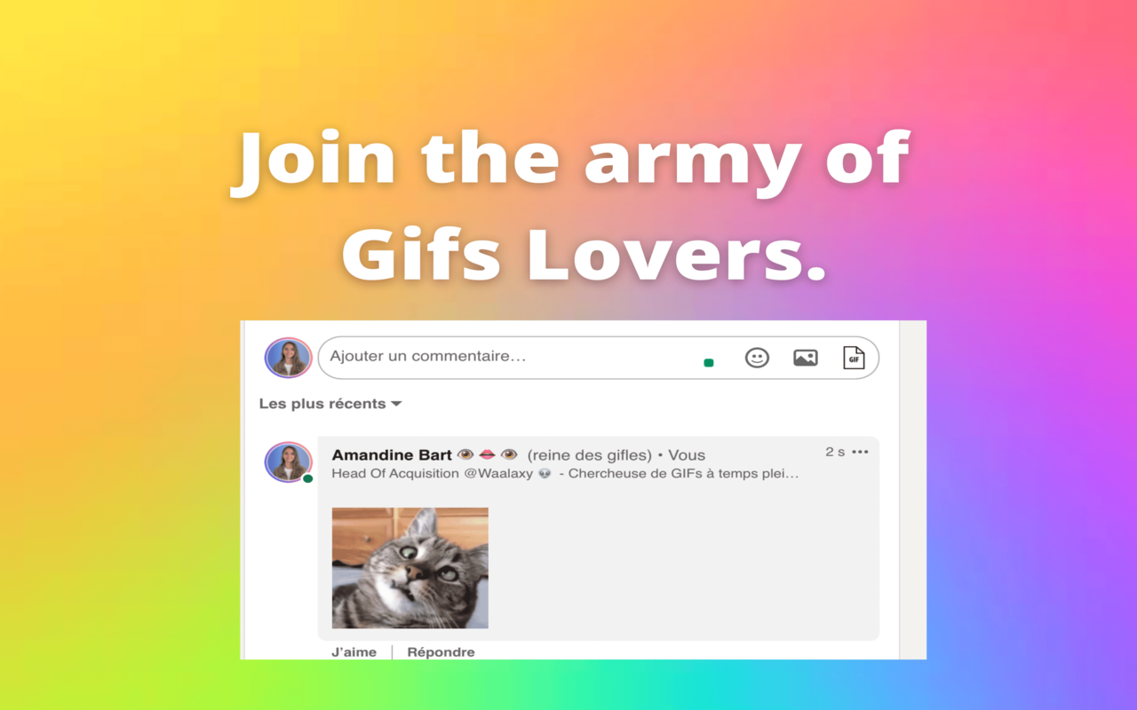 Unicat - LinkedIn GIF comment picker截图2
