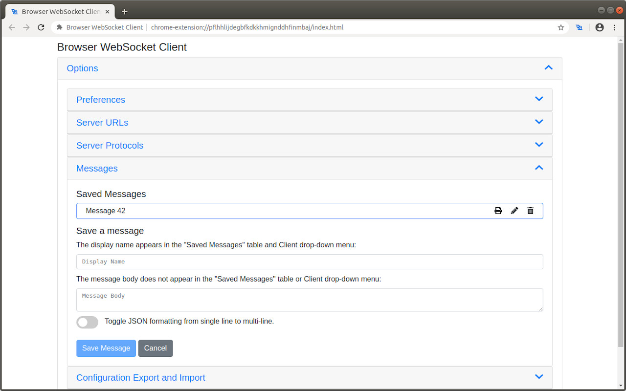 Browser WebSocket Client截图1