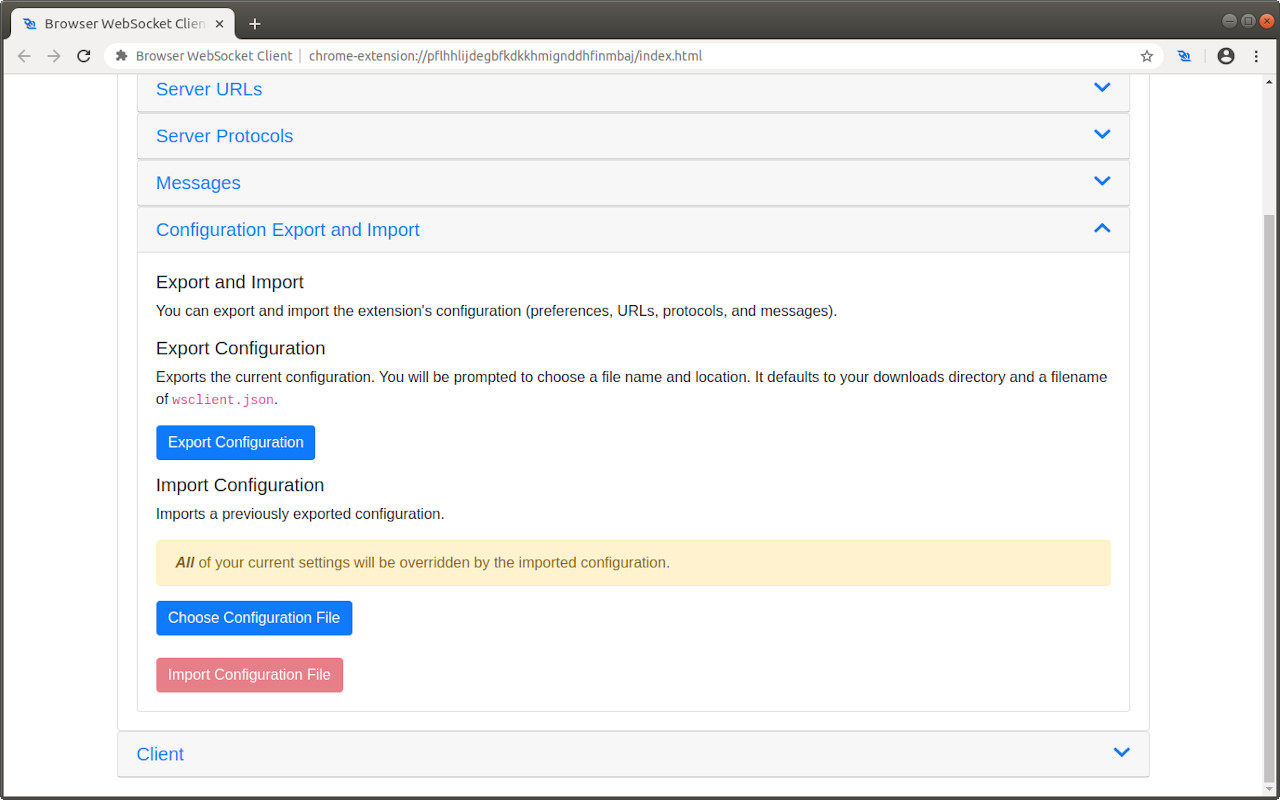 Browser WebSocket Client截图2
