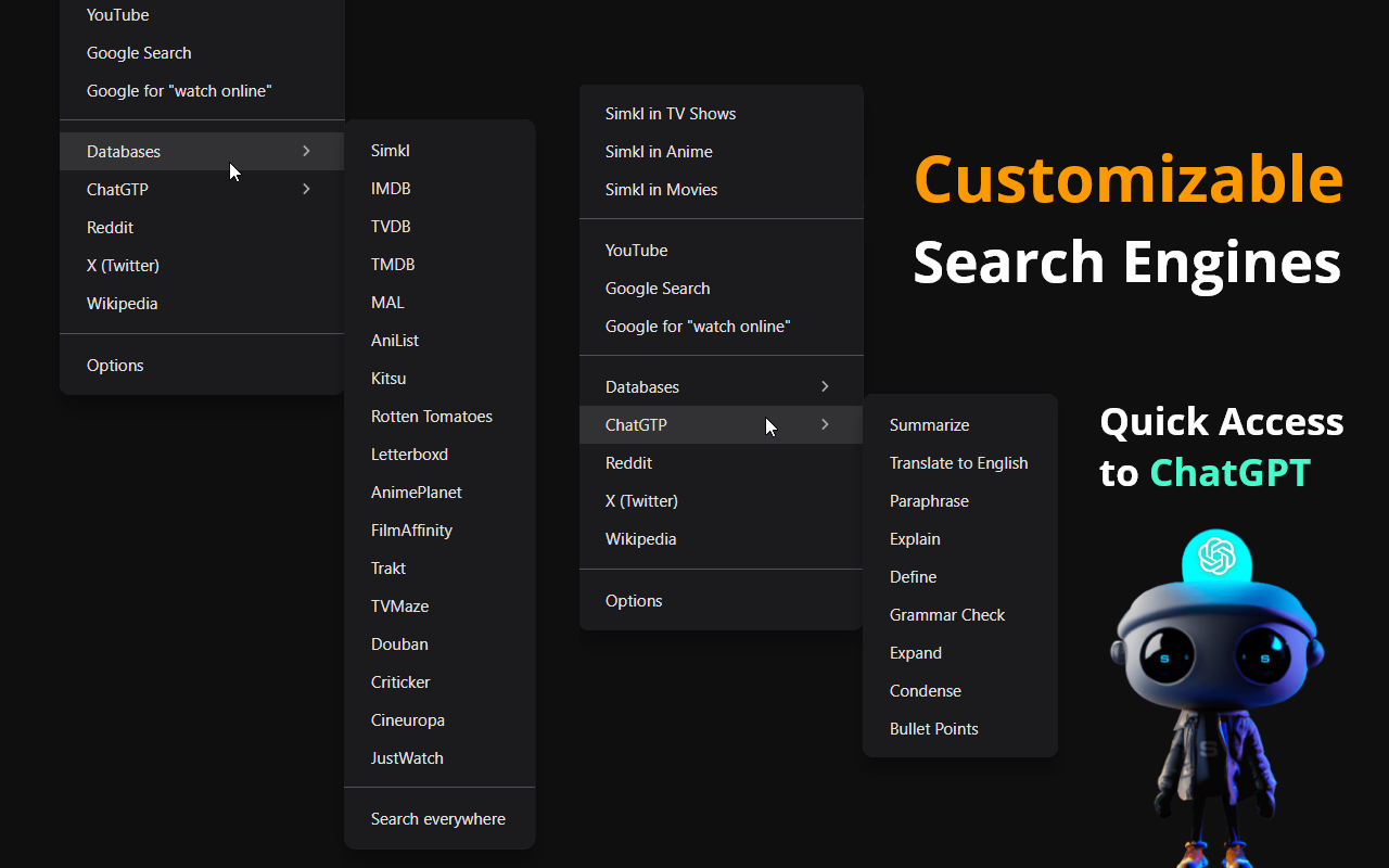 Simkl Search - Select and Search截图3