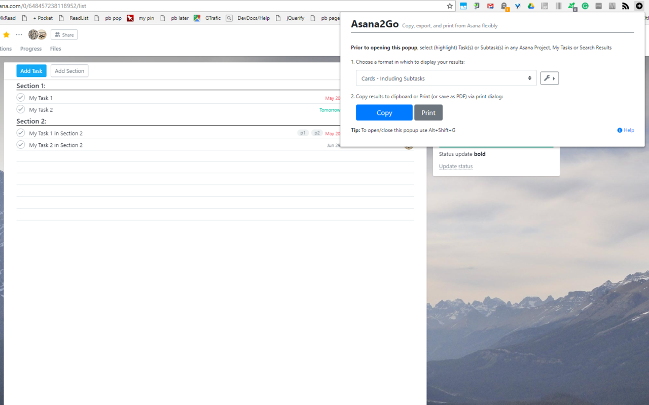 Asana2Go截图3