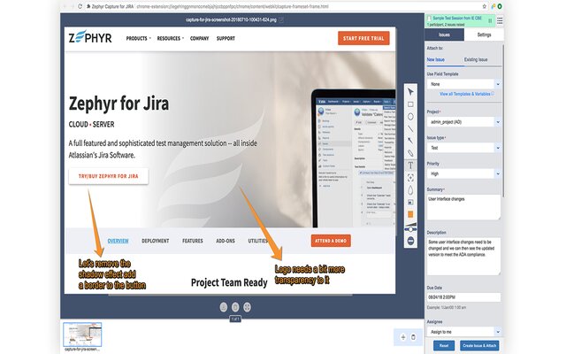 Zephyr Capture for JIRA截图2