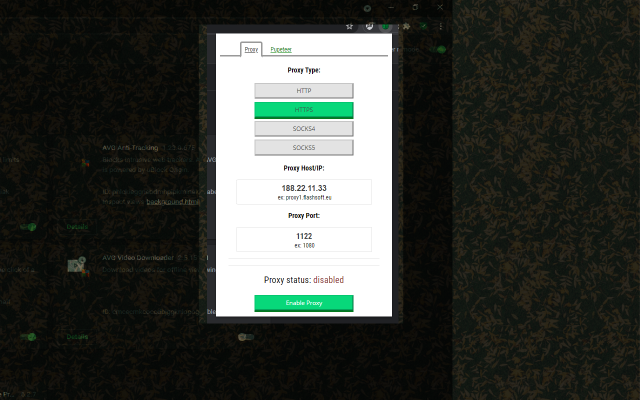 Simple proxy for puppeteer截图1