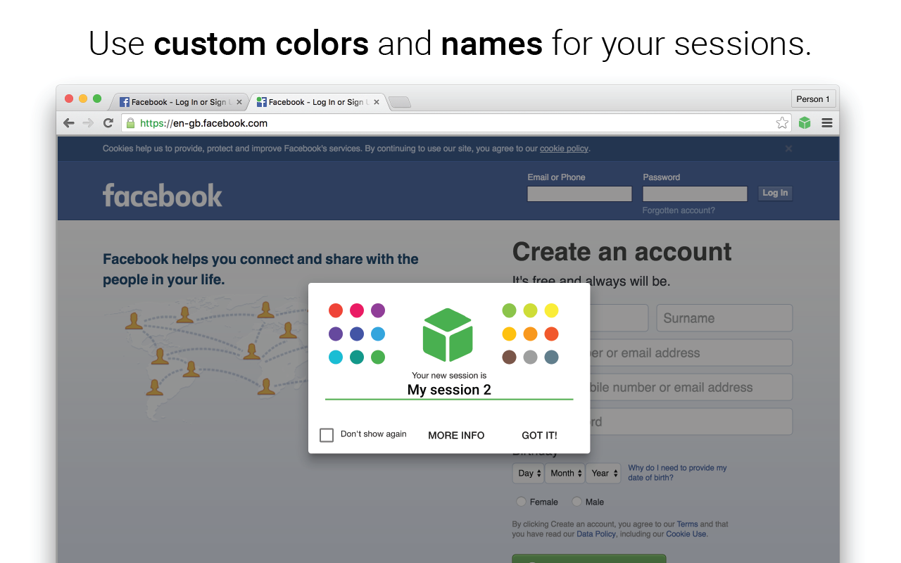 SessionBox - Multi login to any website截图1