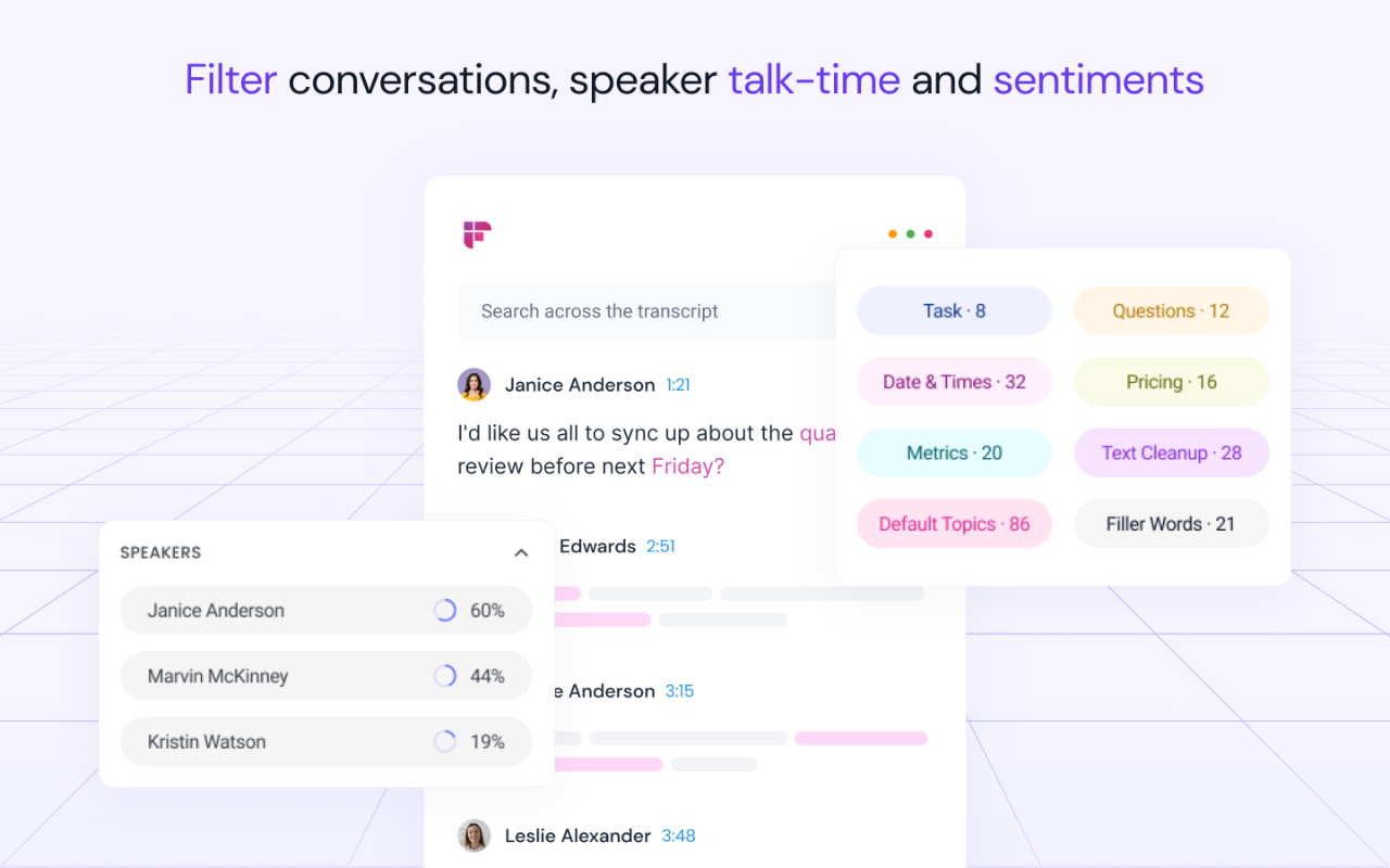 Fireflies: AI meeting notes截图2