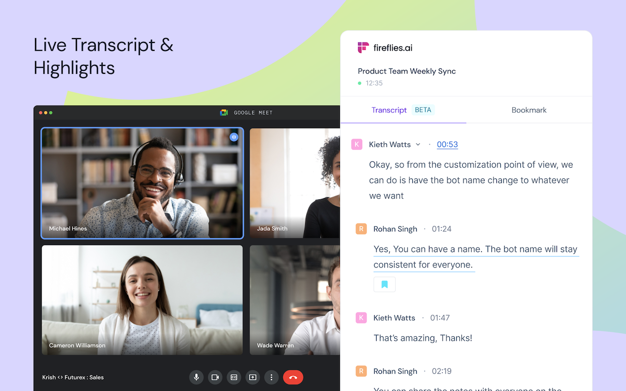 Fireflies: AI meeting notes截图4