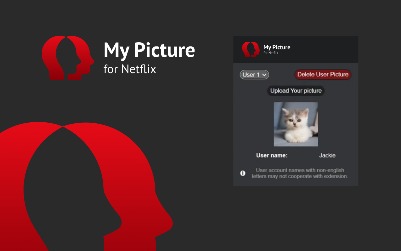 MyPicture for Netflix: custom profile picture截图1