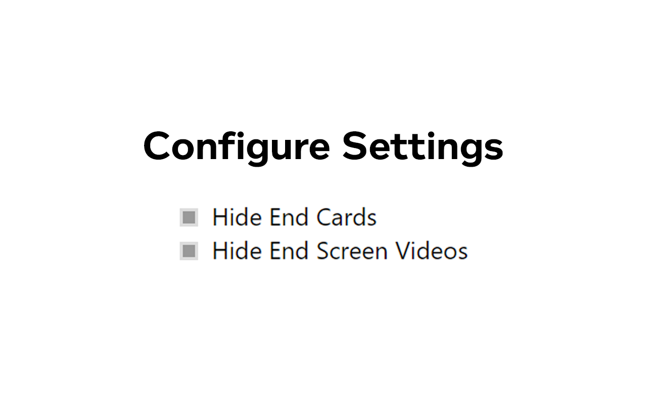 Remove YouTube End Cards & End Screen Videos截图2