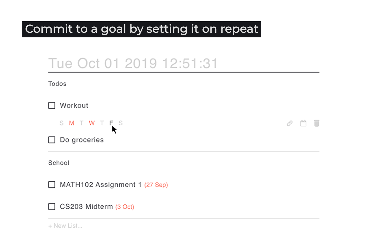 Committed - NewTab Todo and Goal Manager截图5