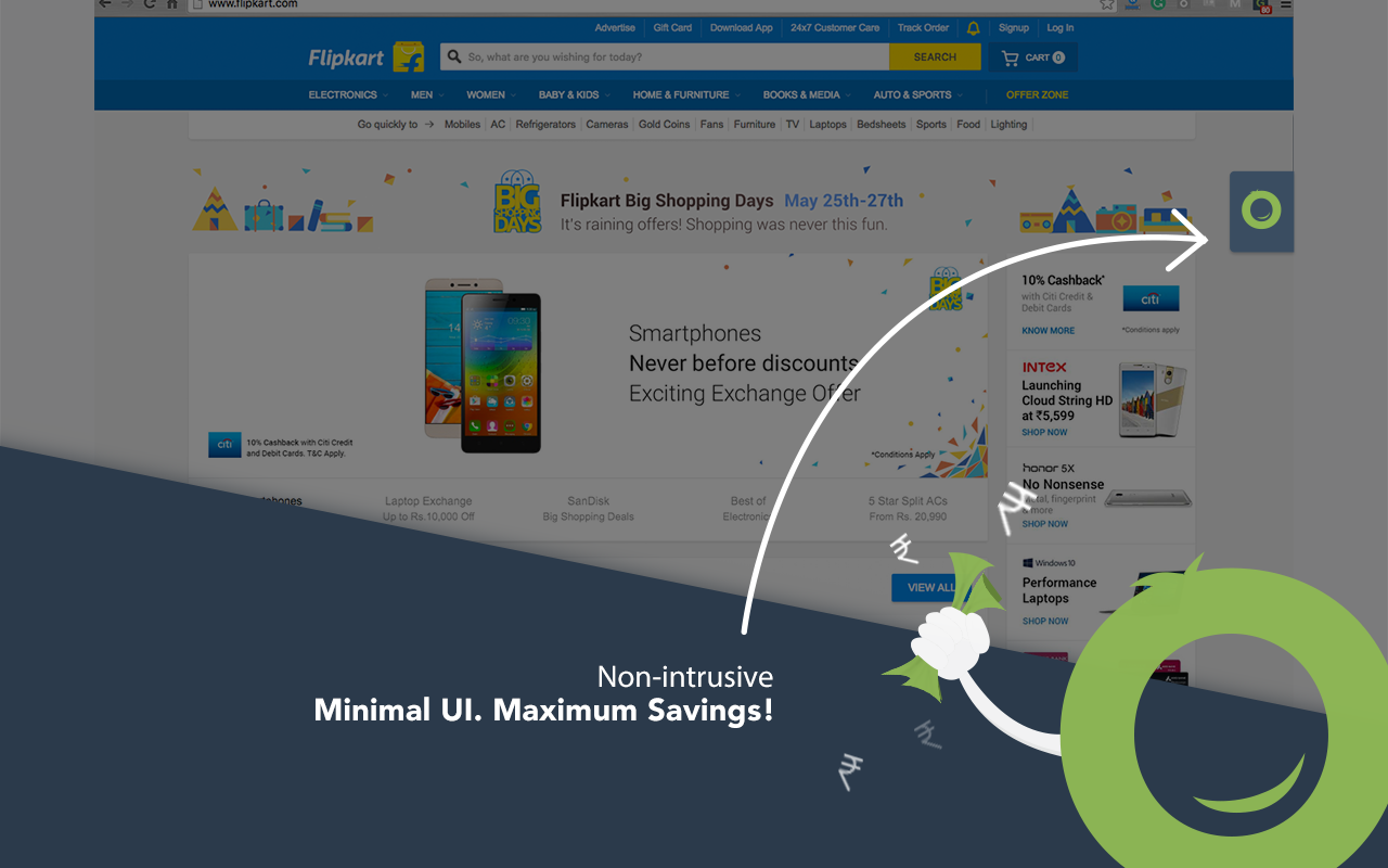 Coupon Finder for Online Shopping by GrabOn截图1
