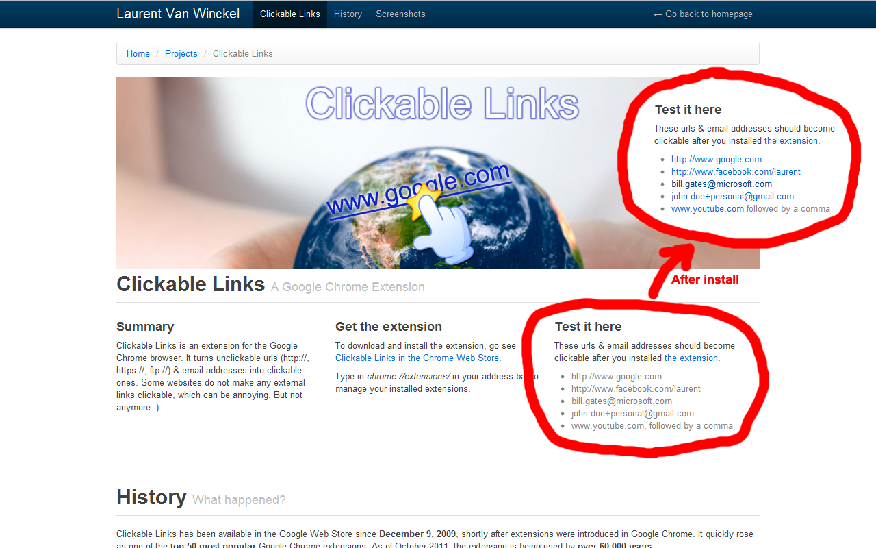 Clickable Links截图1