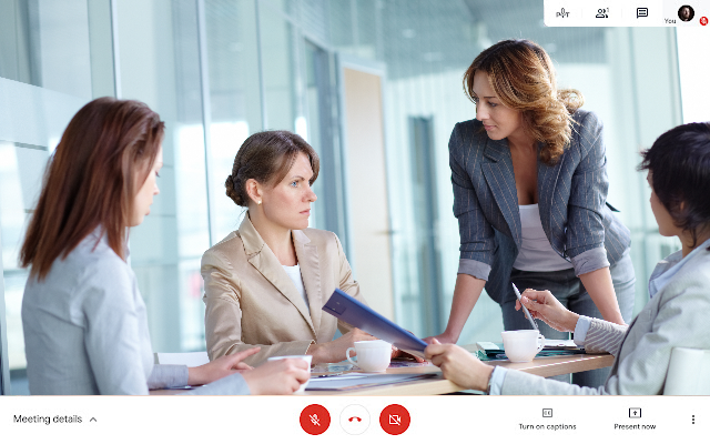 Google Meet™的网格视图截图2