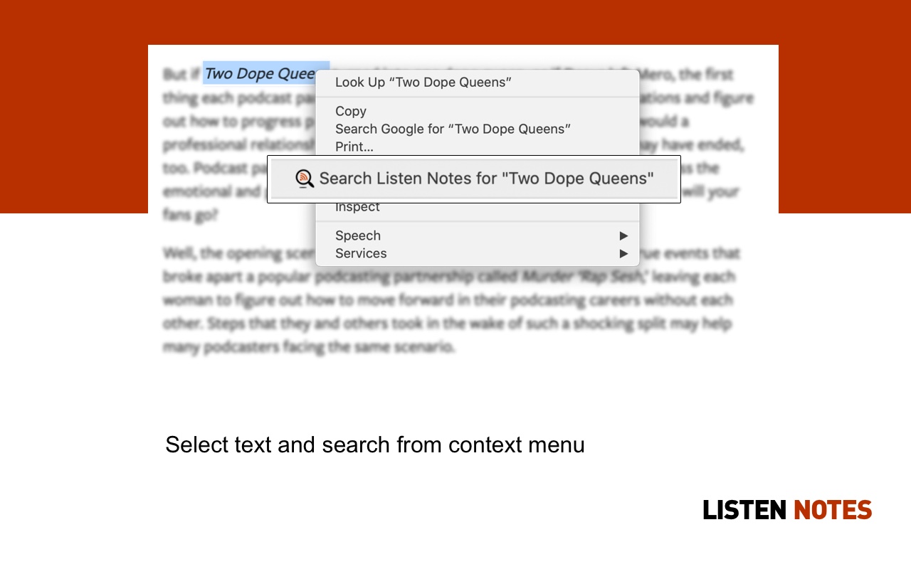 Listen Notes for Chrome - podcast search截图1