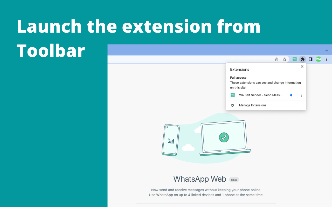 WA Self Sender - Free Messages Sender截图2