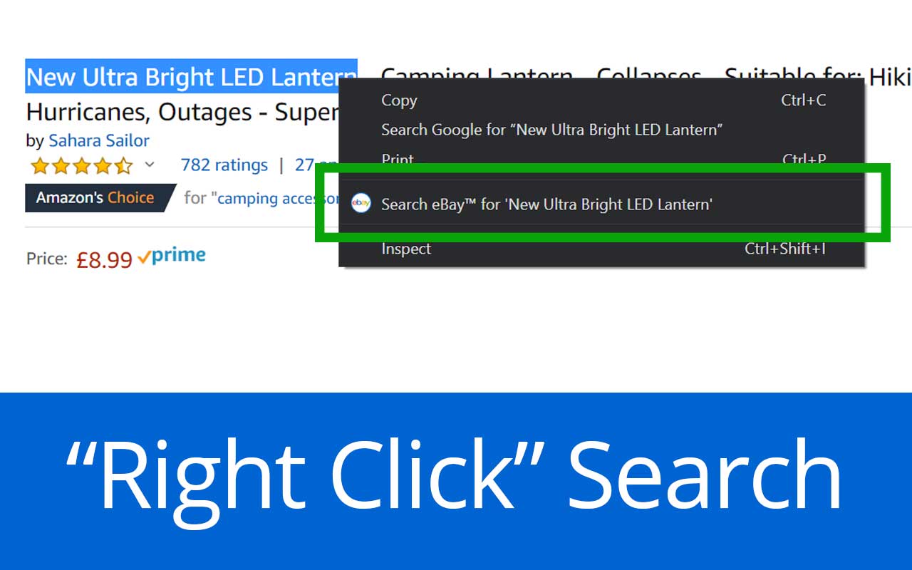 Start your search with eBay™ + Right Click截图5