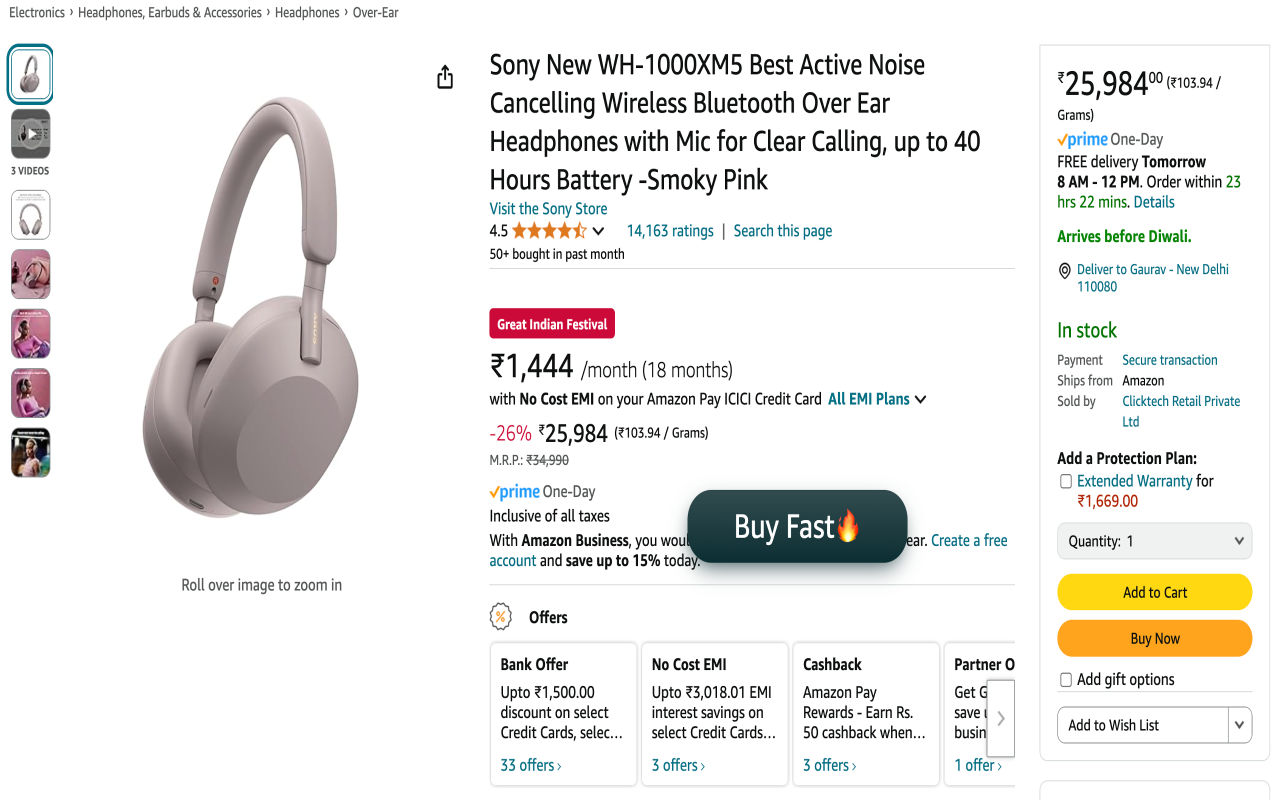 BuyFast - Amazon Flipkart Auto Checkout截图3