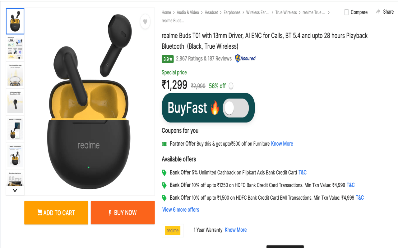 BuyFast - Amazon Flipkart Auto Checkout截图4