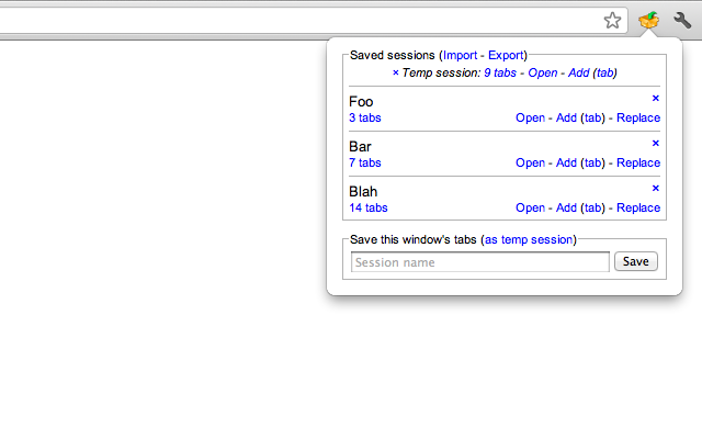 Session Manager截图2