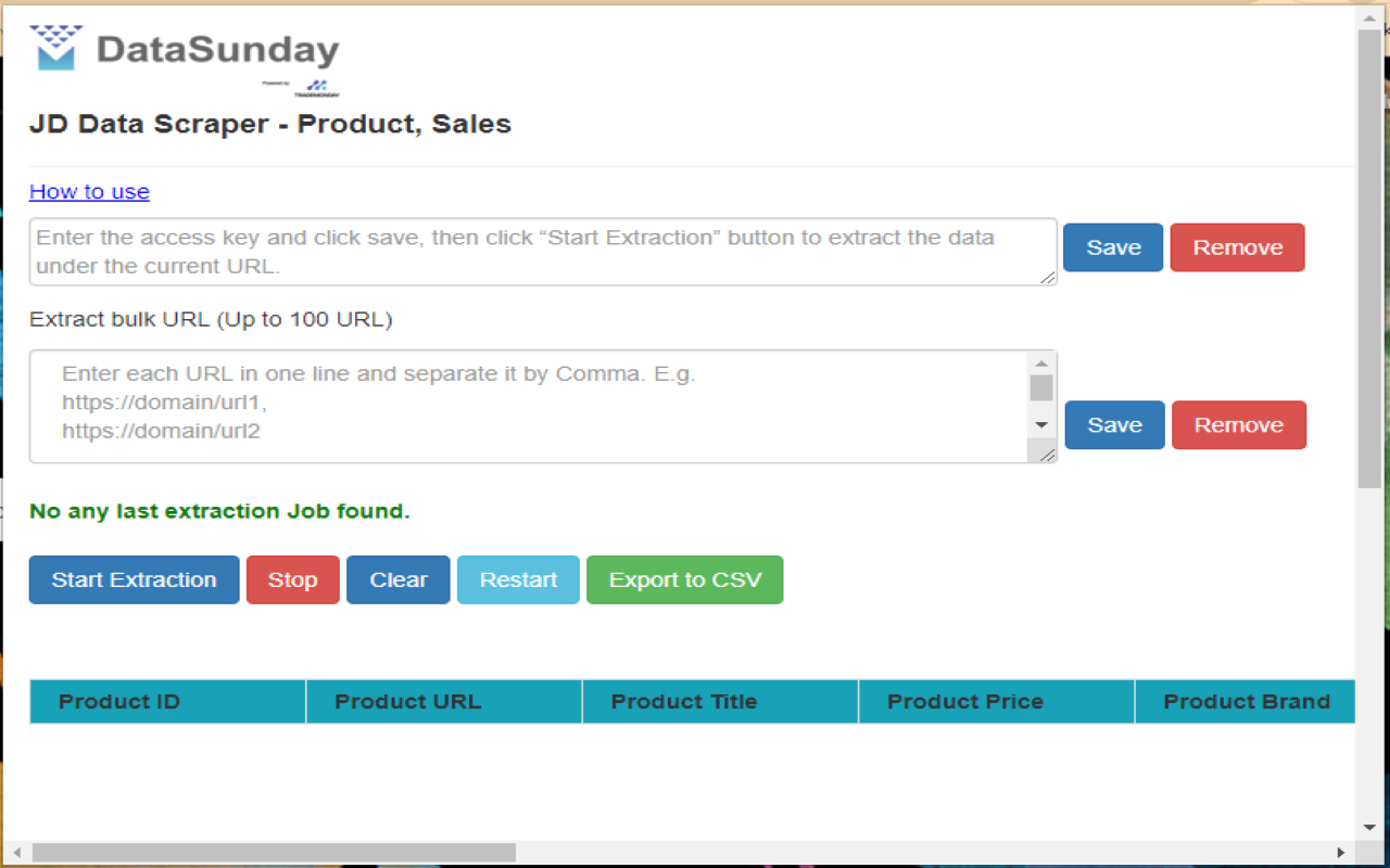 JD Data Scraper - Product, Sales截图1