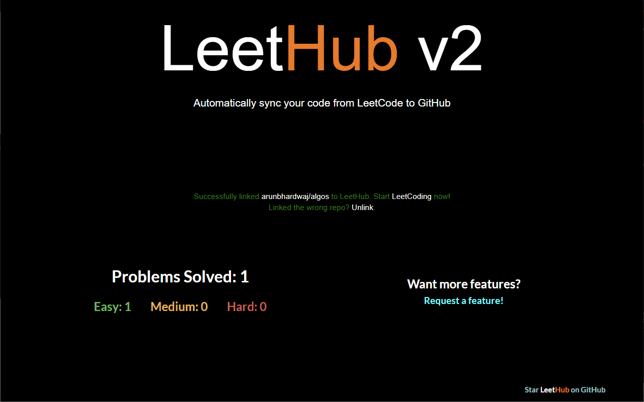 LeetHub v2截图1