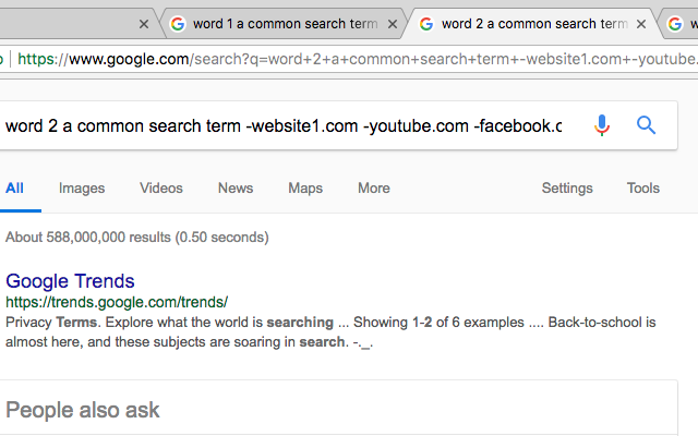 Multiple Tabs Search截图5