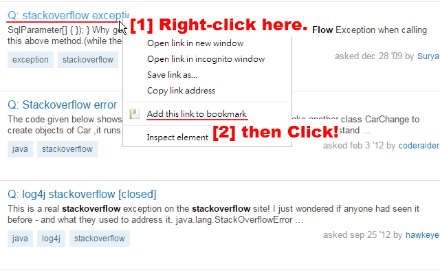 Link to Bookmark截图1