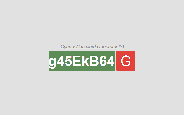 Cyberx Password Generator截图2