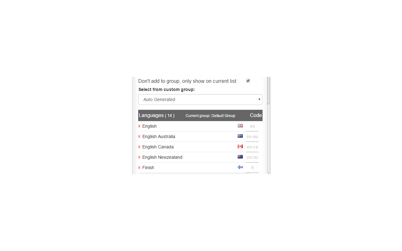 Advanced Page Language Switcher截图1