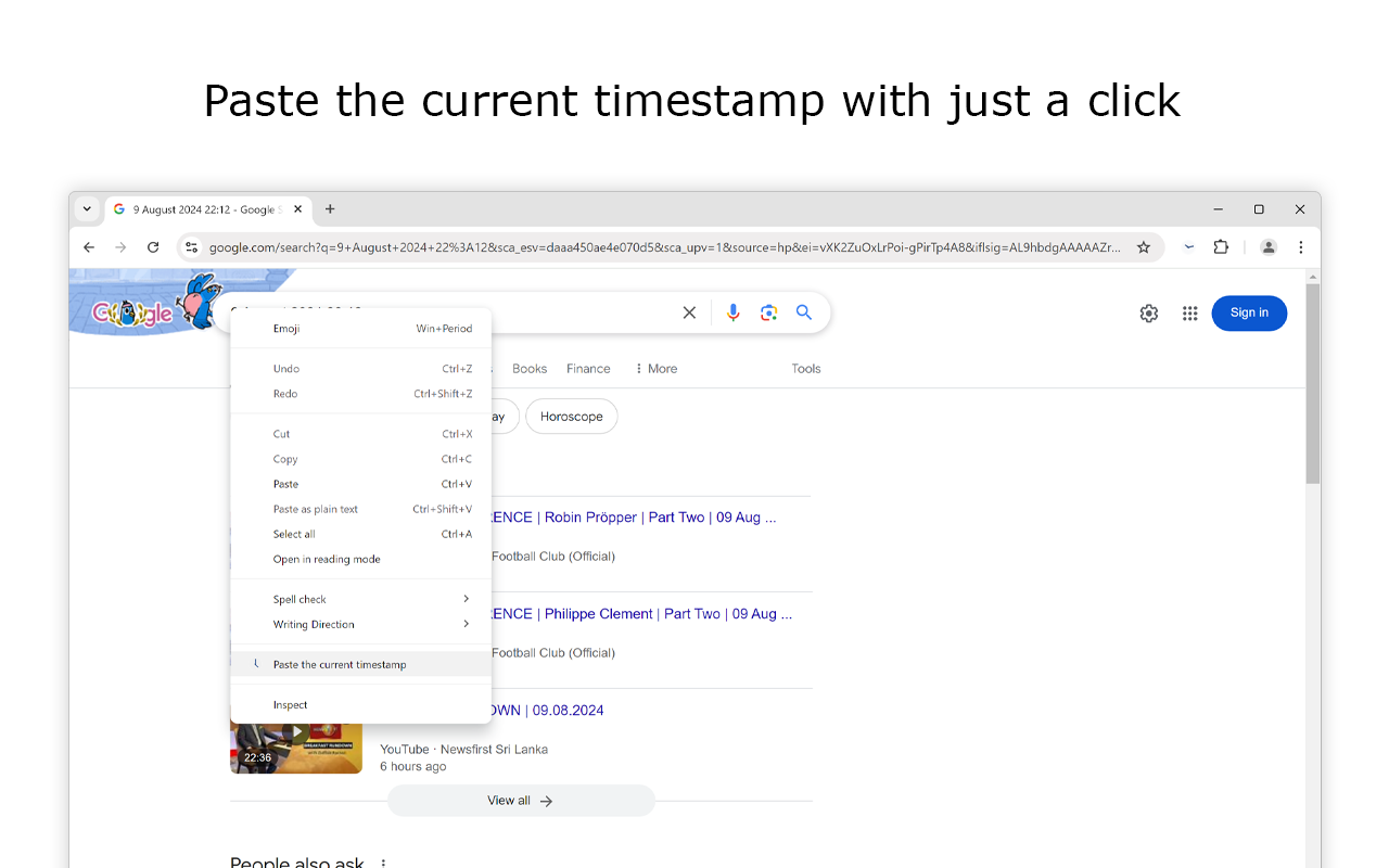 Date Today for Google Chrome截图1