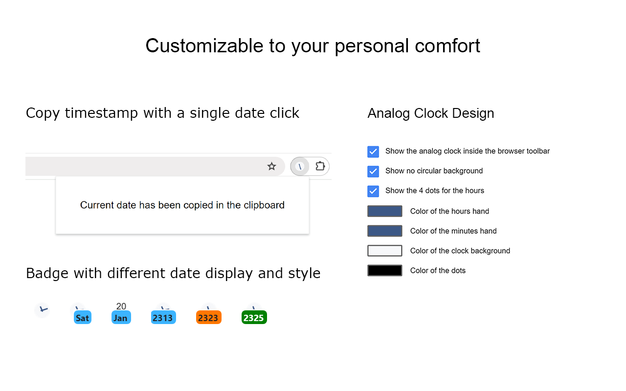 Date Today for Google Chrome截图2