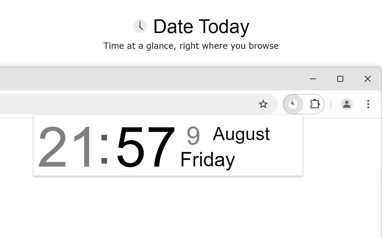 Date Today for Google Chrome截图3