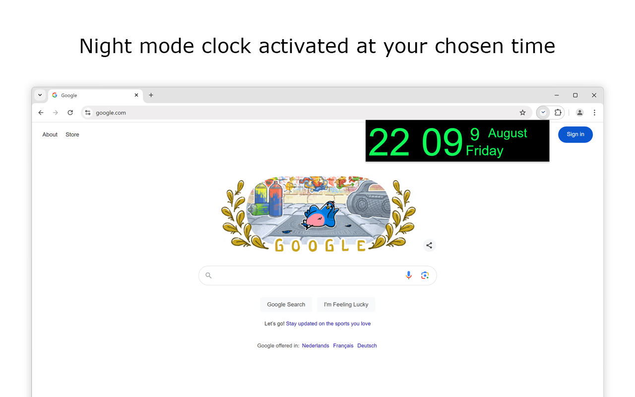 Date Today for Google Chrome截图4