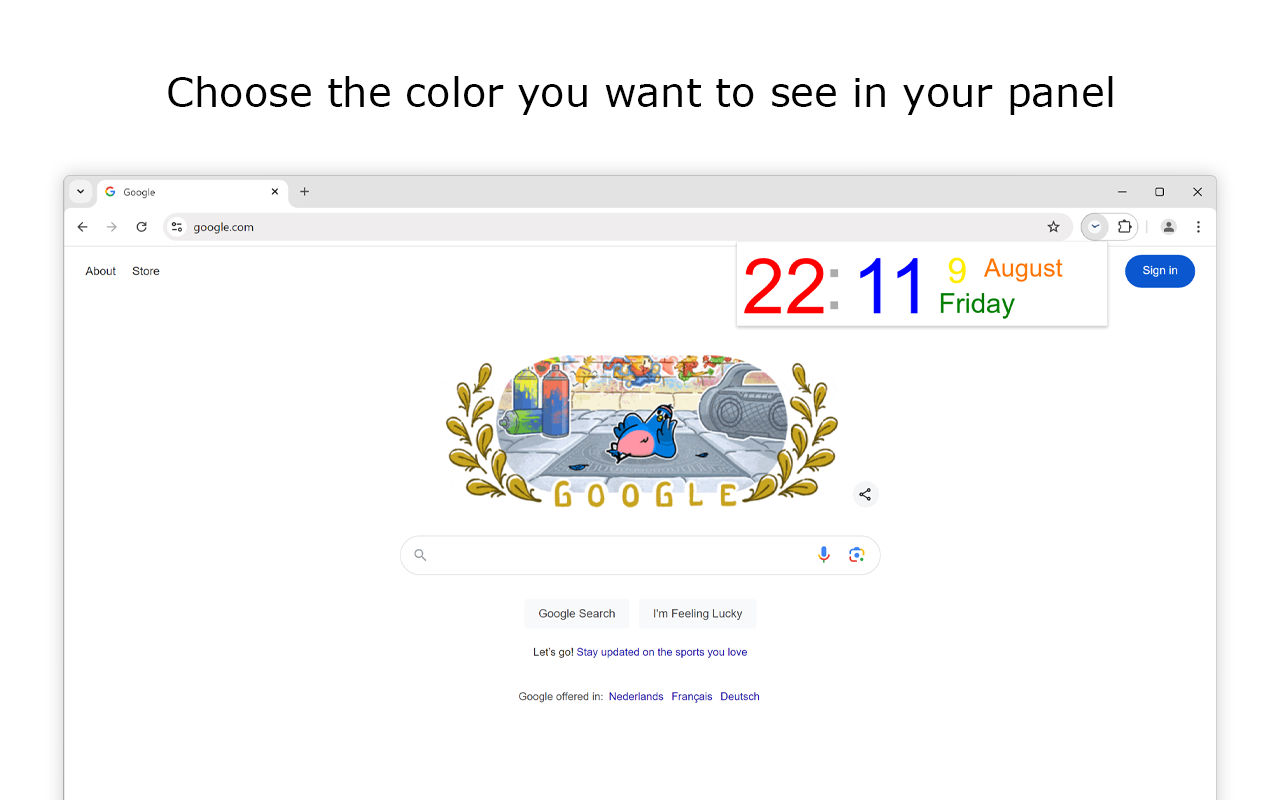 Date Today for Google Chrome截图5