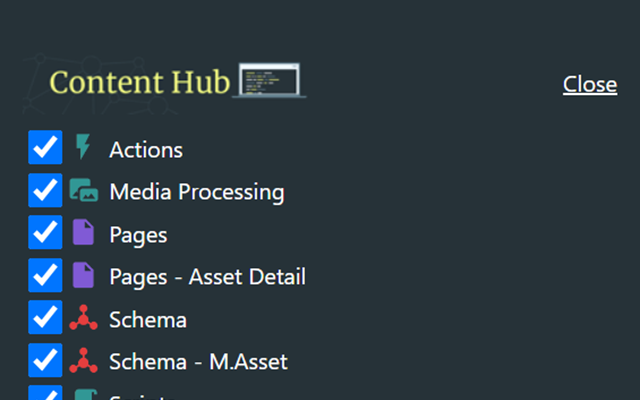 Content Hub Power Extension截图1