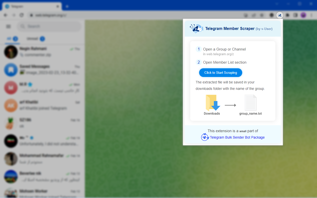Telegram Member Scraper (by v-User)截图3