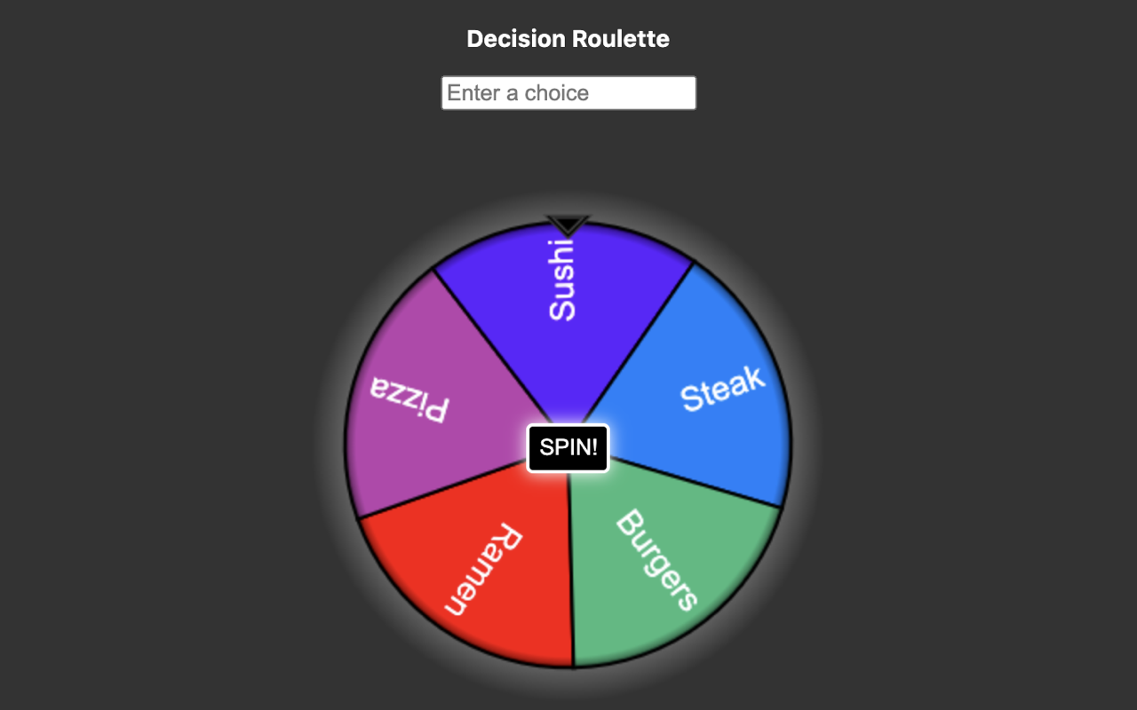 Decision Roulette截图1
