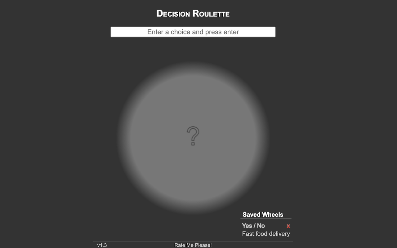 Decision Roulette截图2
