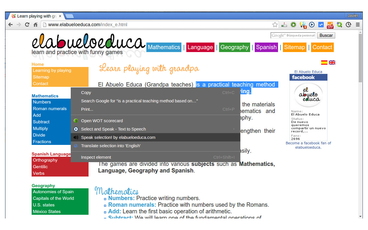 Speak Selected Text by elabueloeduca.com截图1