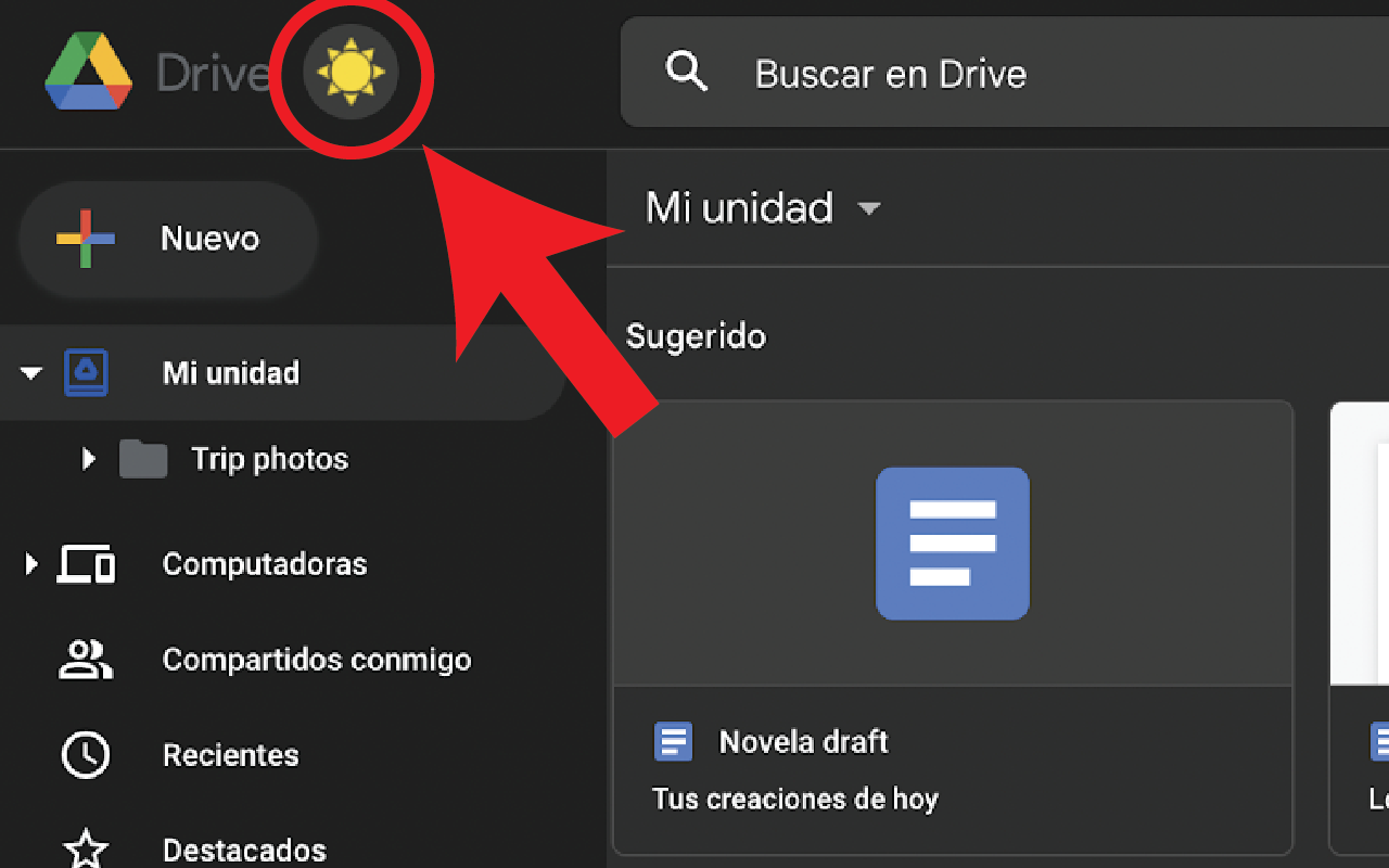 Google Drive Dark Mode截图4