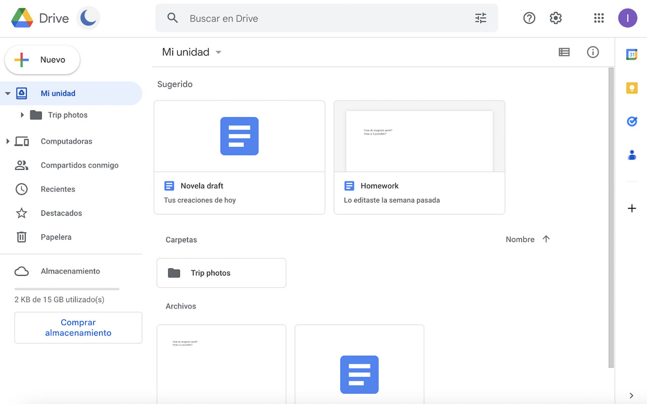 Google Drive Dark Mode截图5