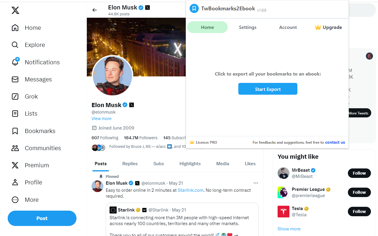 TwBookmarks2Ebook - 将所有Twitter收藏的推文转为电子书截图2