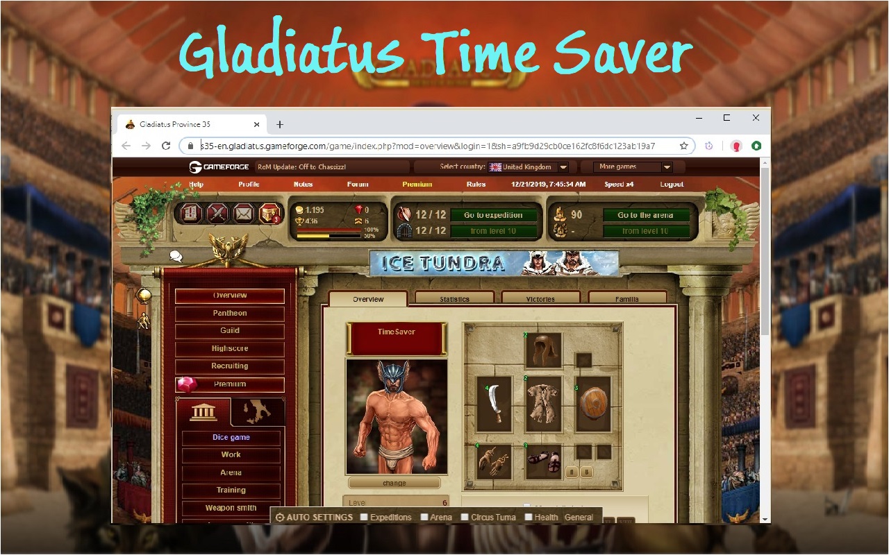 Gladiatus Time Saver (Gladiatus Bot)截图2