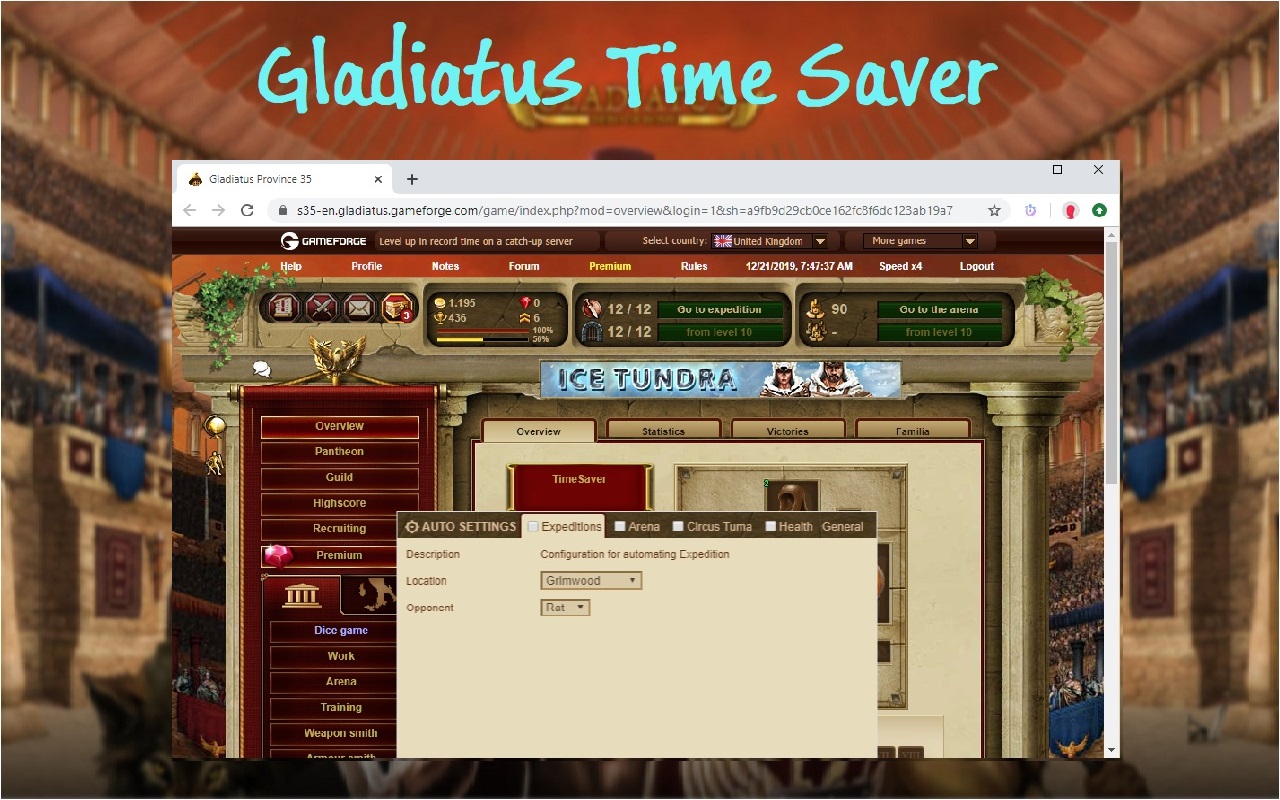 Gladiatus Time Saver (Gladiatus Bot)截图3