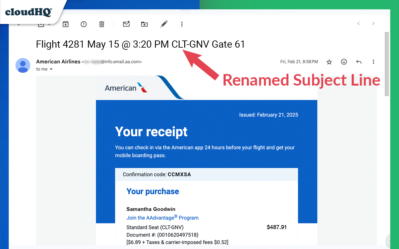 Rename Email Subject by cloudHQ截图1