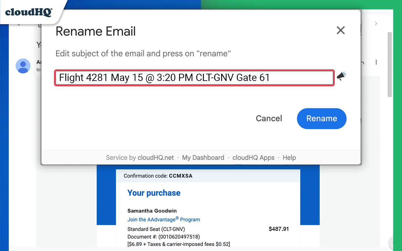 Rename Email Subject by cloudHQ截图5