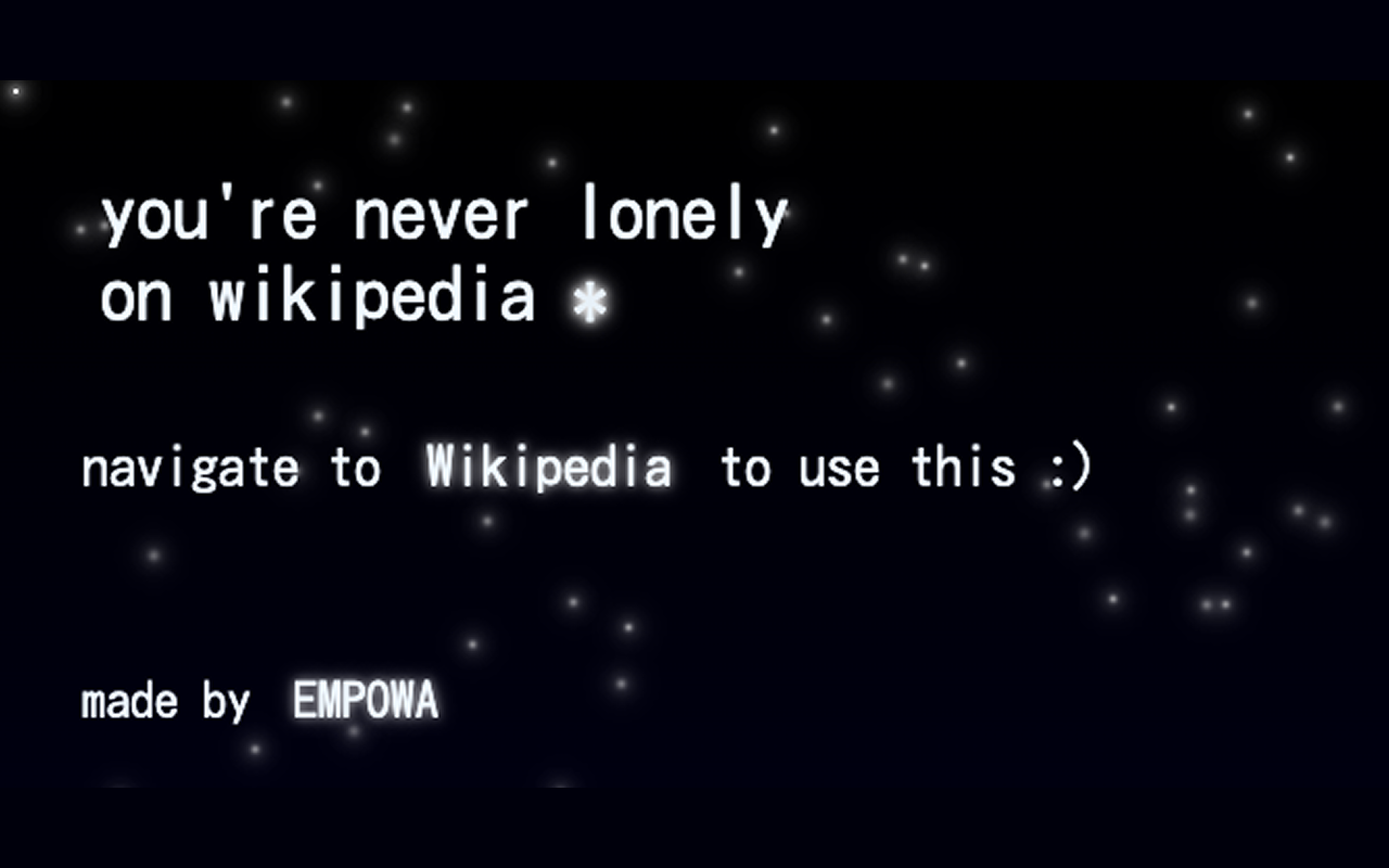 you're never lonely on wikipedia截图2